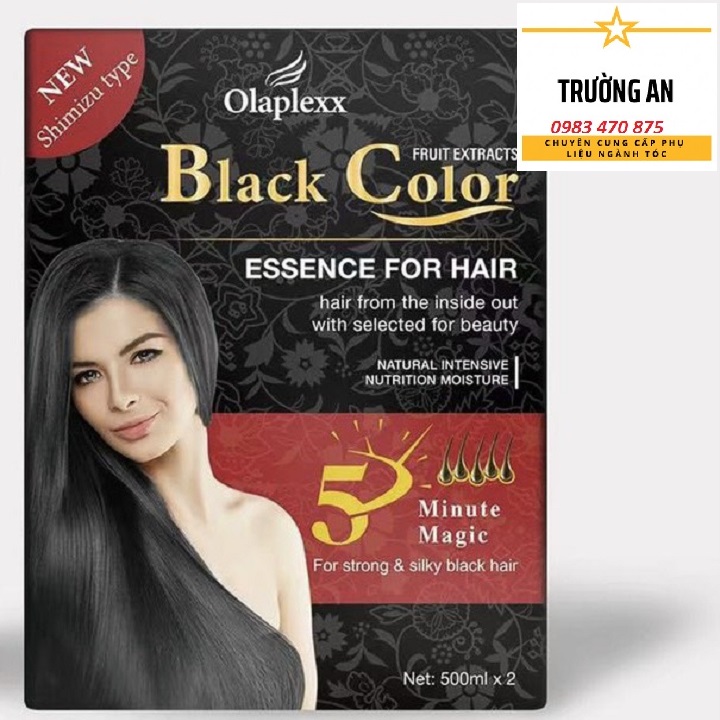 Thuốc Nhuộm Đen Phù Bạc Không Dính Da Đầu 500mlx2 Black Pearl