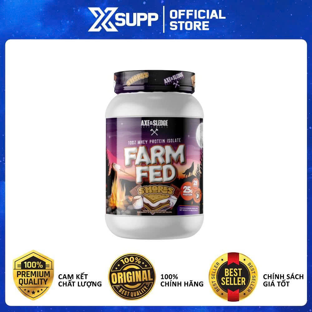 AXE & SLEDGE Farm Fed - Whey Isolate Siêu Sạch Đồng Hành Cùng Mọi Buổi Tập