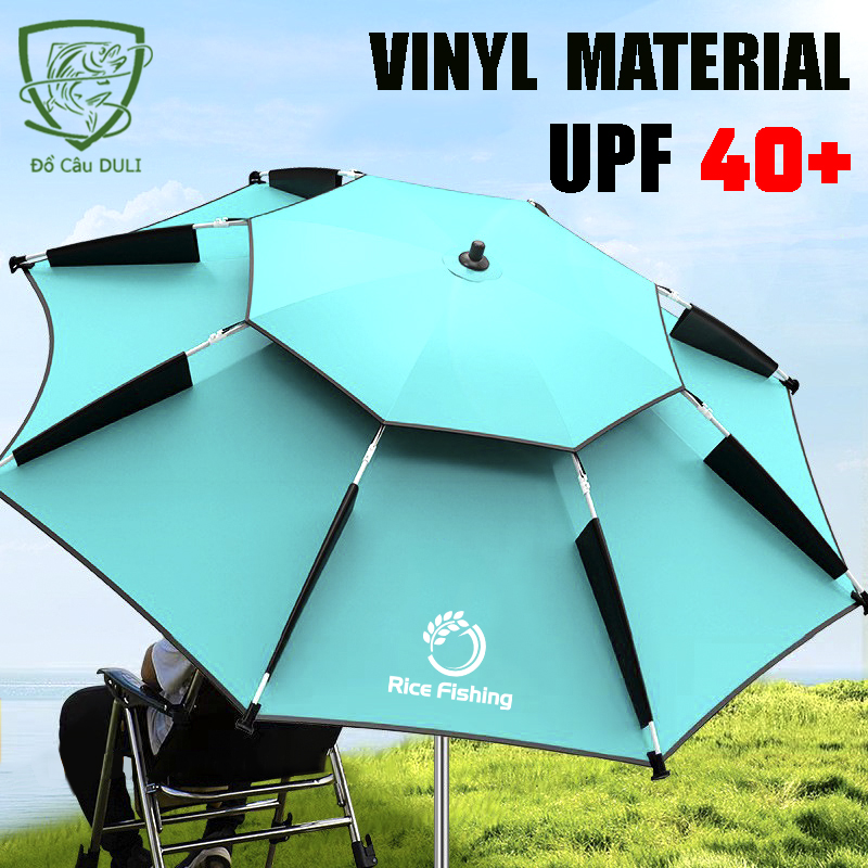 Ô Câu Cá Rice Fishing - Ô Dù Dã Ngoại nâng cấp công nghệ phủ 5 lớp cách nhiệt, chống thấm, kháng tia UV hiệu quả KK-28