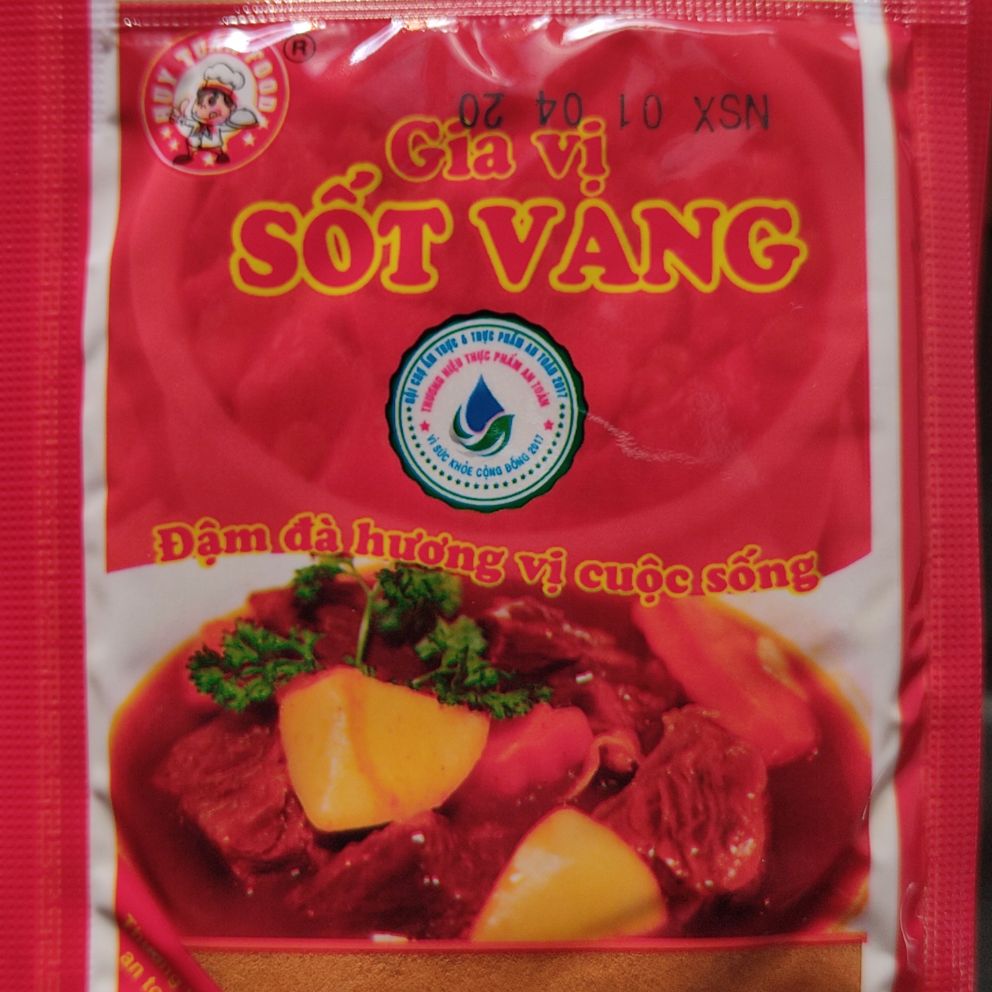 30 gói bột sốt vang. 10g/gói dùng làm món bò số vang