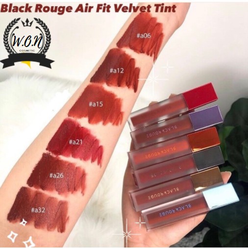 Son Kem Lì Mềm Môi Black Rouge màu đỏ đất đỏ nâu