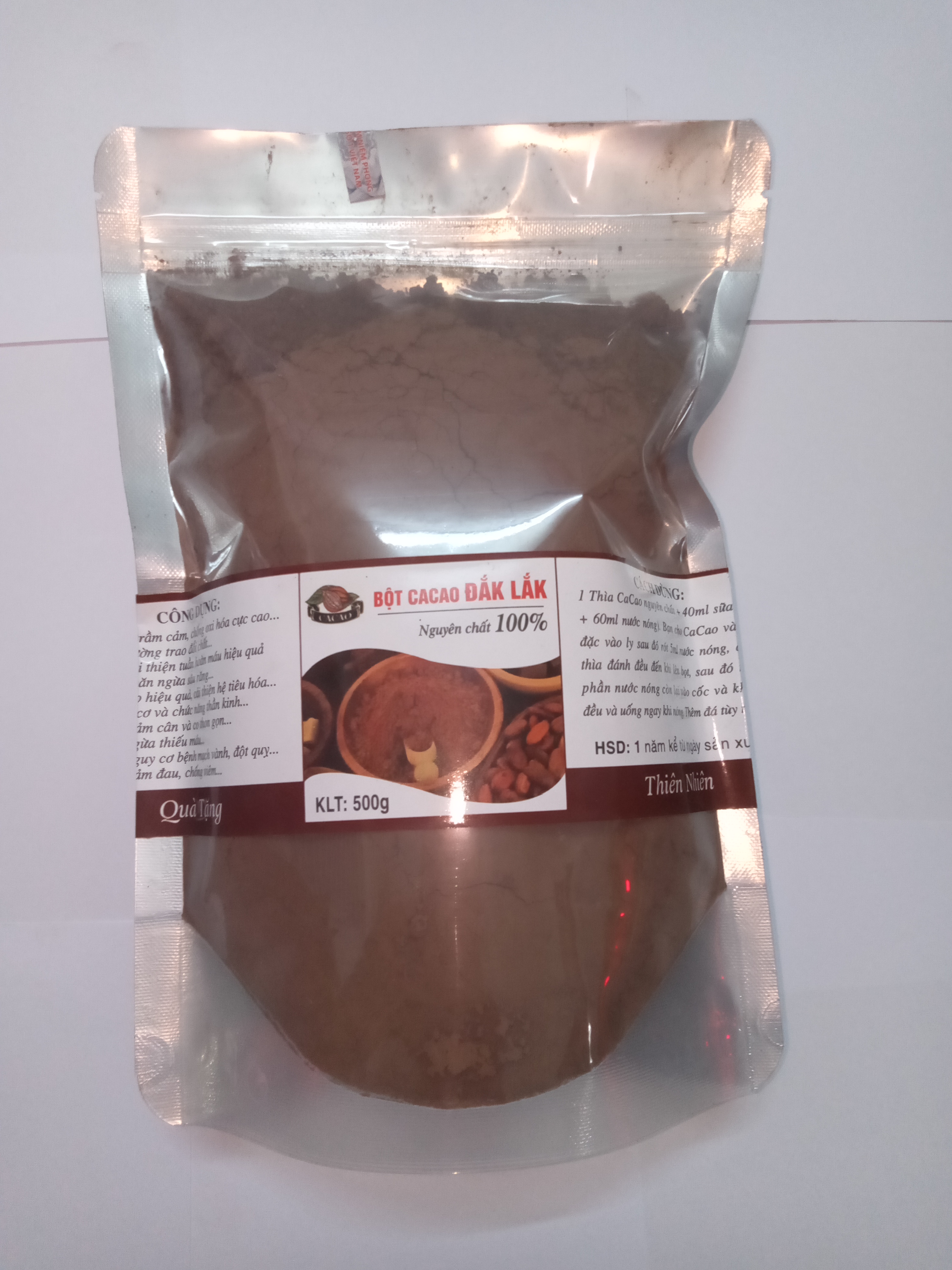 500gr bột cacao cao cấp nguyên chất Đắk Lắk