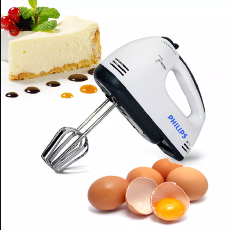 Máy đánh trứng cầm tay philips 6610 công suất 180w cao cấp - công nghệ mới 7 cấp độ cực mạnh - bảo hành 12 tháng