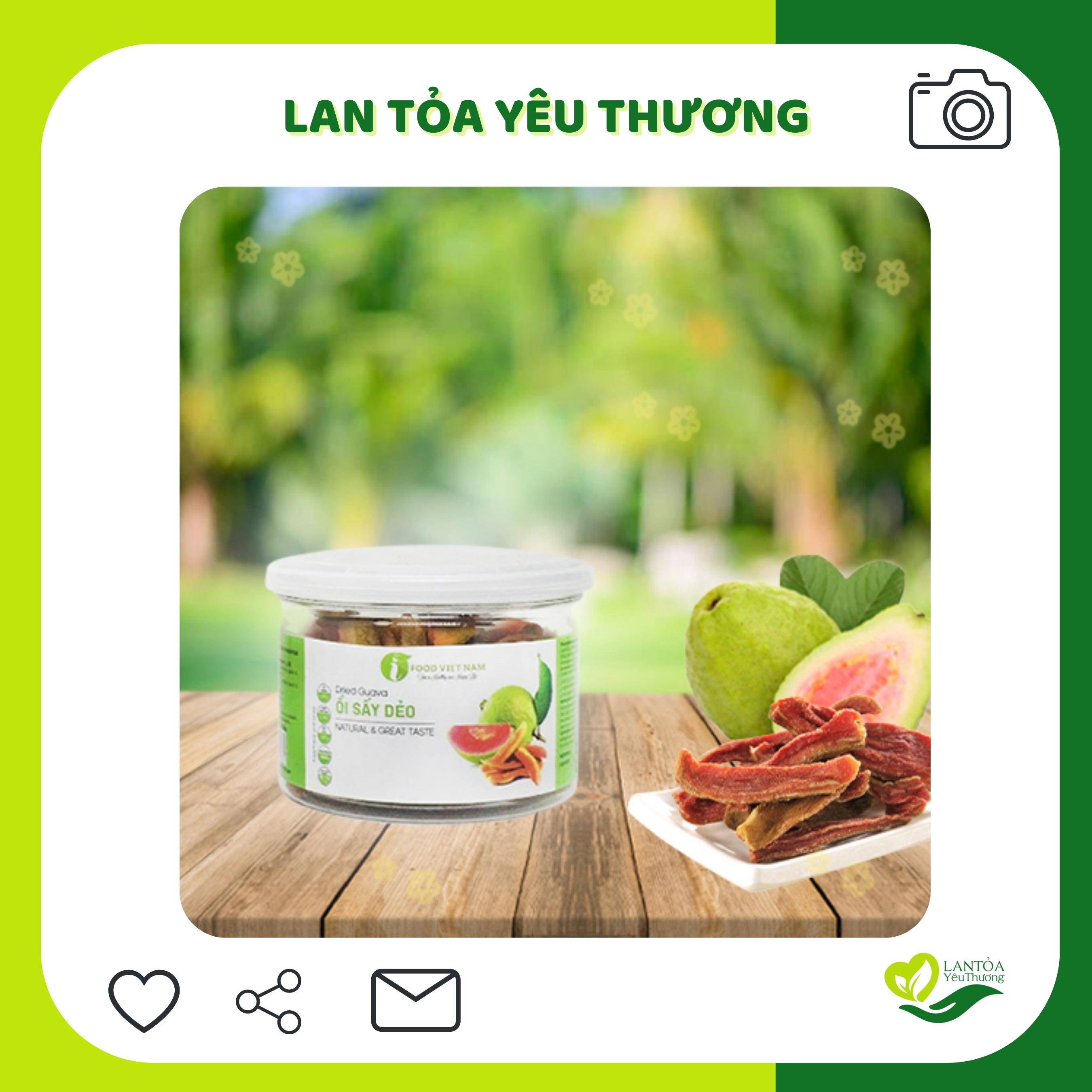 Ổi đỏ sấy dẻo thơm ngon dinh dưỡng Ifood 100g