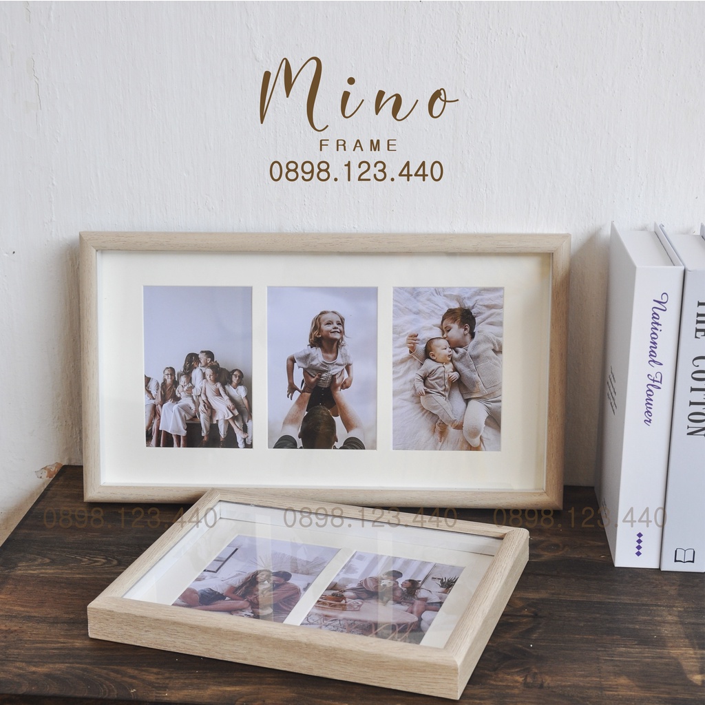 Khung ảnh đôi để bàn, quà tặng sinh nhật mino frame