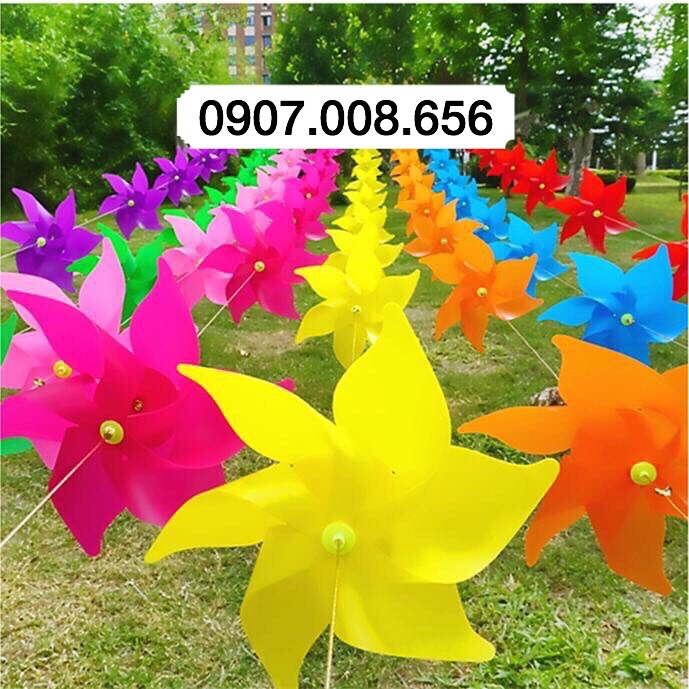 Combo 100 Chong chóng 6 cánh dây treo đủ màu trang trí trường mầm non, quán nước... rẻ đẹp