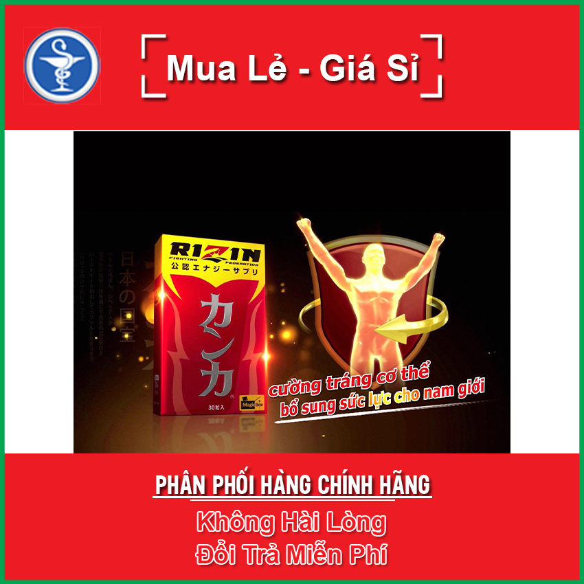 Rizin nhật bản giúp bồi bổ sức khỏe phái mạnh hộp 30 viên