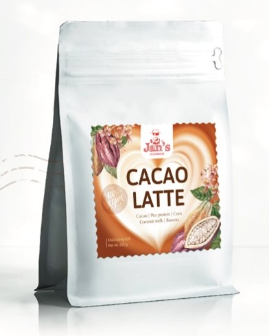 Latte Vị Cacao Hãng Jan slenmen 250G Protein Đậu Hà Lan Không Chứa Sữa