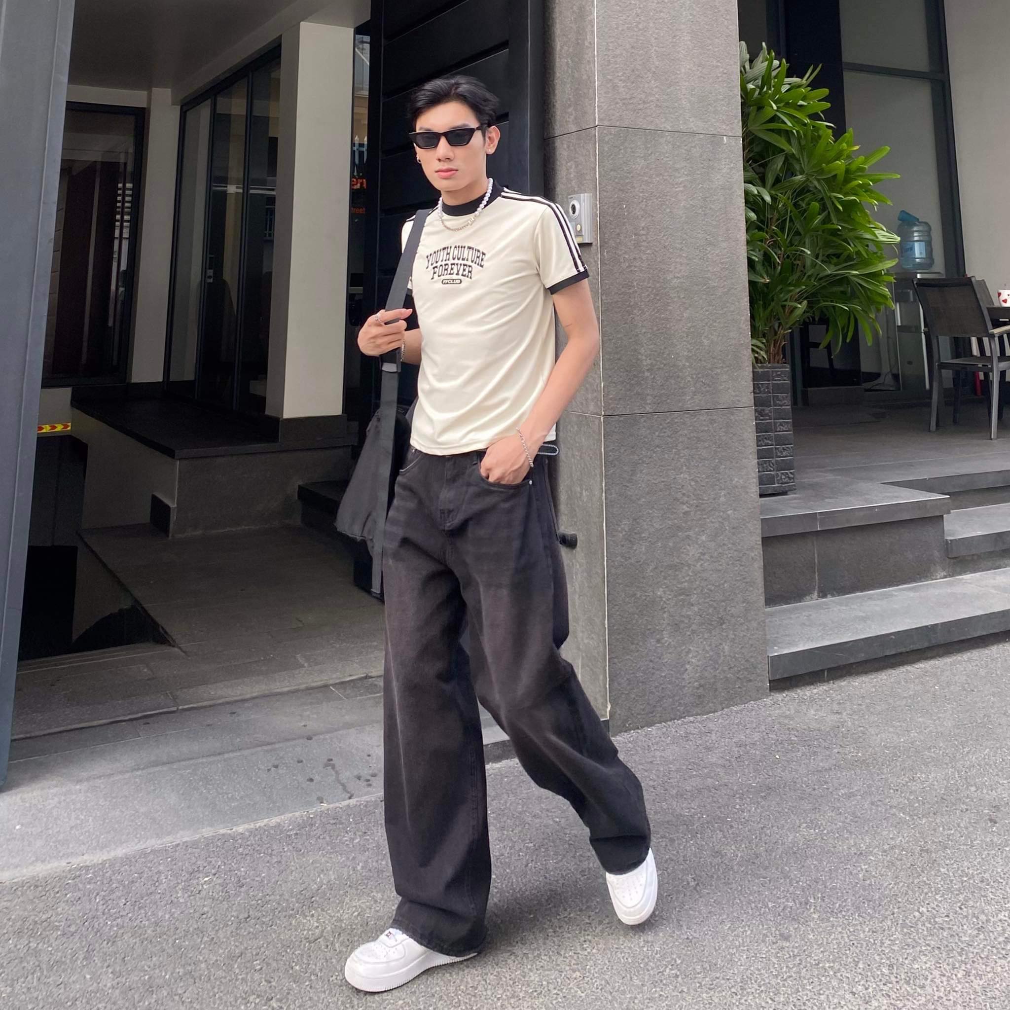Quần ff friends forever low rise jeans