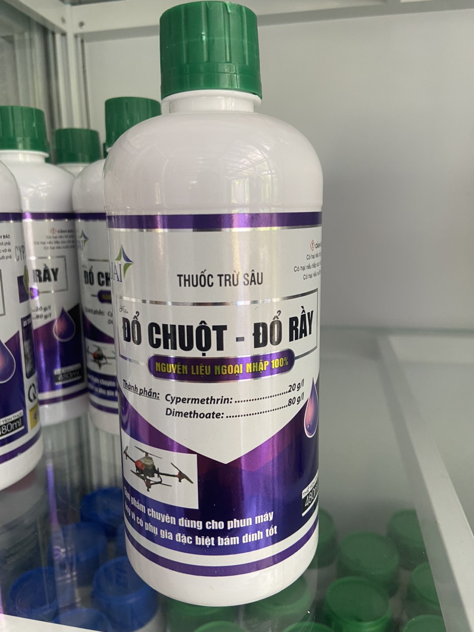 [Freeship Max] Thuốc Đổ Chuột - Đổ Rầy 480 ml. Trừ sâu đục thân, đuổi chuột nguyên liệu ngoại nhập chai 450ml