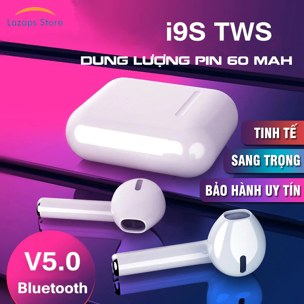 Tai Nghe Bluetooth, Tai Phone Bluetooth, Tai nghe không dây cao cấp, Tai nghe Giá Rẻ - [I9S TWS - CAO CẤP] Âm Thanh 3D Sống Động, Tai Nhỏ Gọn Thiết Kế Tỉ Mỉ, Pin trên 2h, Chống Ồn Cực Đỉnh. Kết nối tốt đến IOS và Androi Giá giảm đến 45% trong hôm nay!