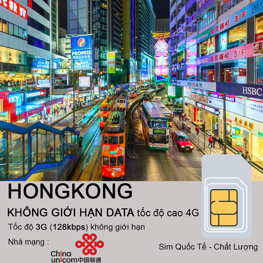 Freeship - chưa kích hoạt. sim data du lịch 4g hongkong tốc độ cao 7 ngày - không giới hạn.