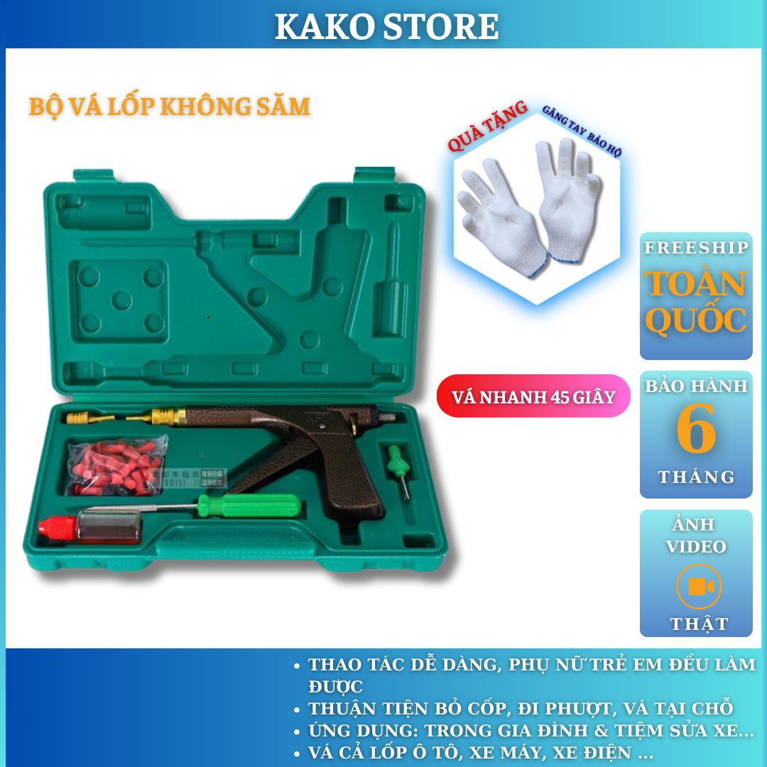 Cây vá nấm vỏ lốp không săm xe máy ô tô xe điện NFT Lắp đặt dễ dàng sử dụng tiện lợi Thiết bị pro.