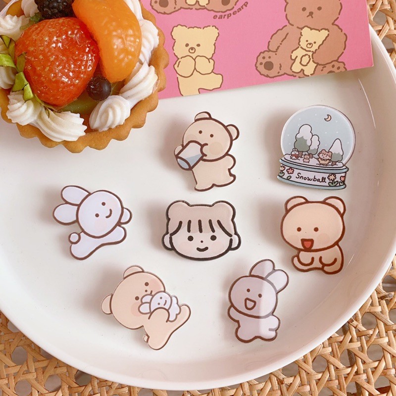 Huy Hiệu Cài Áo, Balo, Sticker Túi Đeo Nhiều Mẫu Hoạt Hình Dễ Thương - mimomart Hn