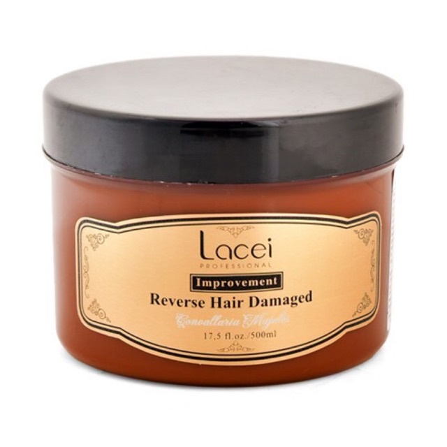 Hấp dầu, ủ tóc lacei nâu chuyên phục hồi tóc hư tổn 500ml