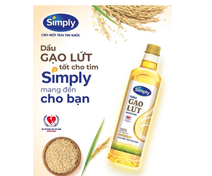 Dầu Simply Gạo Lứt Chai 1 Lít