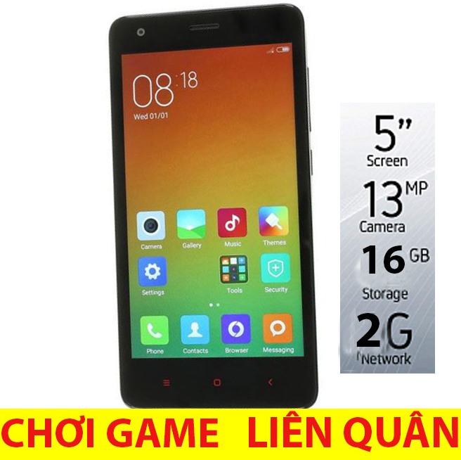 Điện thoại cảm ứng xiaomi not 2 ram 2GB/16GB 2 SIM 2 SÓNG giá rẻ CHƠI game mạnh
