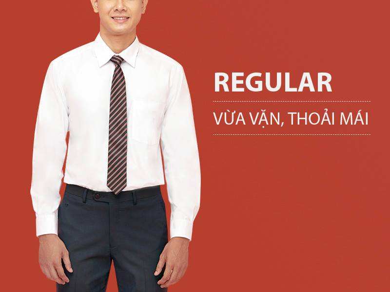 [HCM]Aó sơ mi nam công sở VIỆT TIẾN chính hãng  cao cấp màu trắng dài tay vải spun - form suông REGULAR - tà bầu .SHOP HỨA - THỜI TRANG NAM CÔNG SỞ