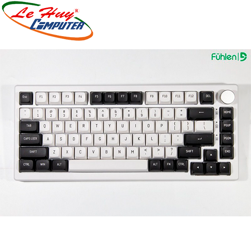 Bàn phím cơ không dây Fuhlen H75S Panda 3 Mode Wireless