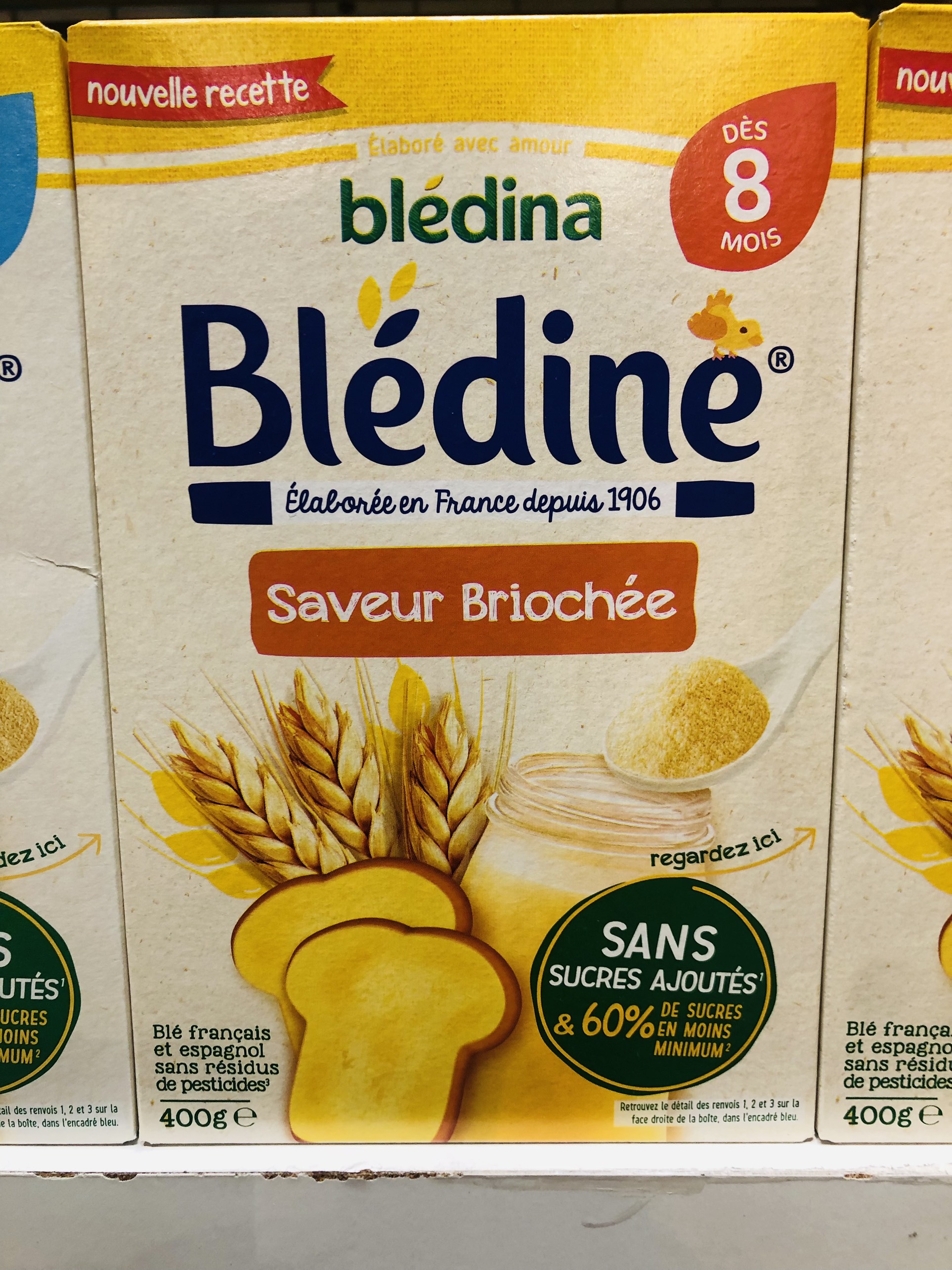 Bột pha sữa Bledina (bánh mỳ) 400g Cho bé 8m+ date 2025