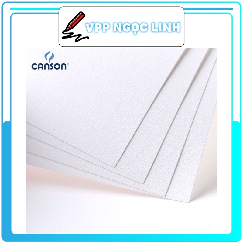 Giấy Vẽ Canson A4 Định Lượng 250gsm Vân Ngang