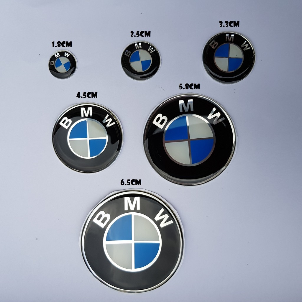 2021 new cheap tem nổi 3d dán xe logo bmw nhiều size