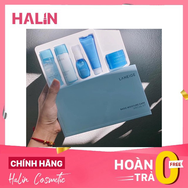 Set dưỡng ẩm, cấp nước 5 món laneige moisture care travel kit halin656555