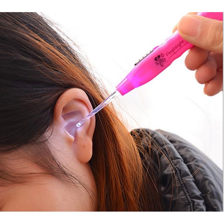 Set 2 Dụng cụ lấy ráy tai có đèn phát sáng (vỉ giấy)