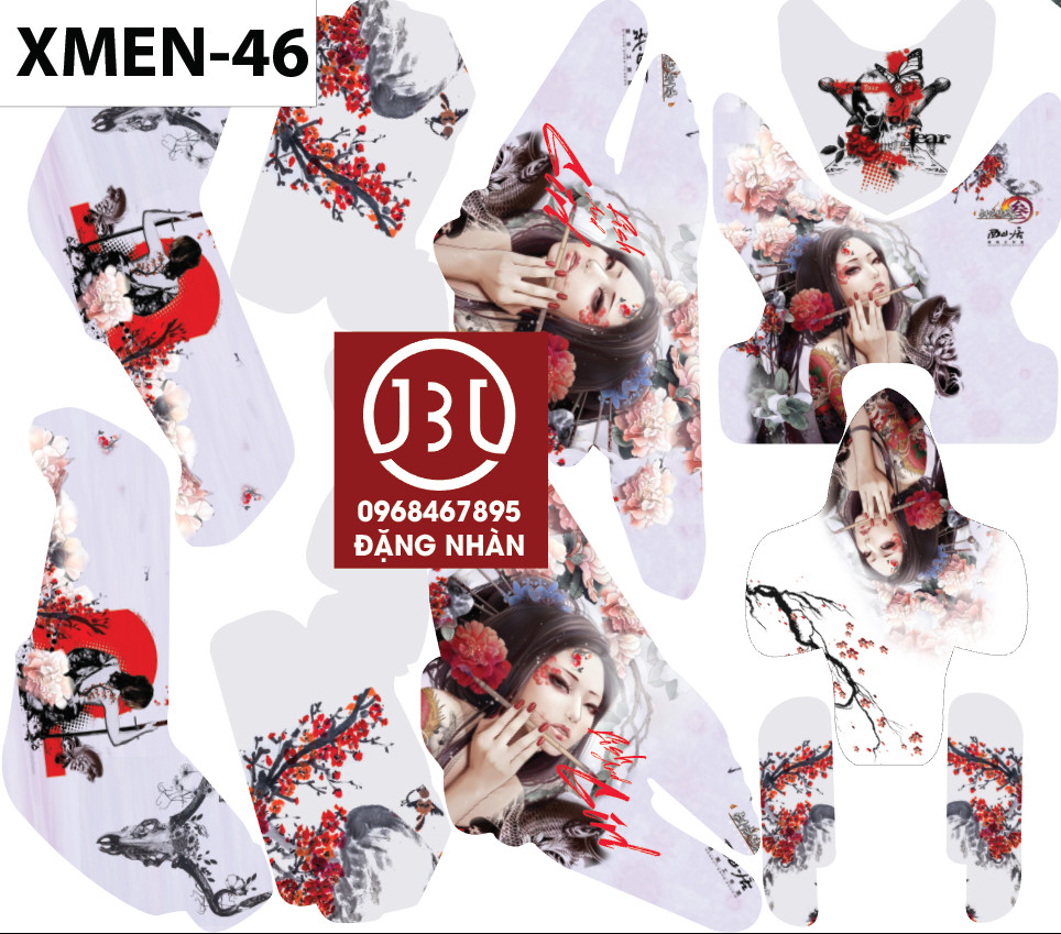 tem trùm xe điện xmen 46