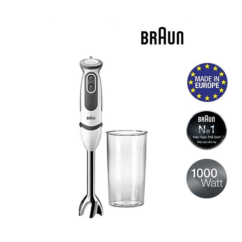 Máy xay cầm tay Braun MQ5200 Soup Vario – Công suất 1000W