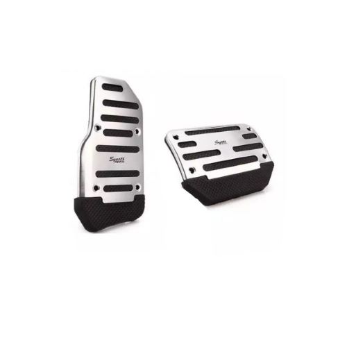 [HCM]BỘ 2 MIẾNG ỐP CHÂN GA CHÂN PHANH INOX XE SỐ TỰ ĐỘNG