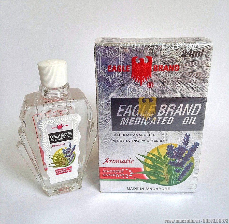 Dầu gió con ó nước trắng Lavender Singapore ♨ 2 nắp