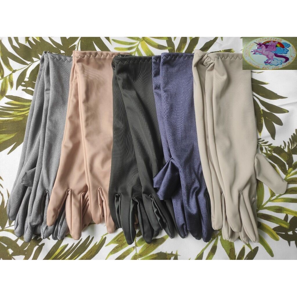 Găng Tay Nữ Ngắn Chống Nắng Bao Tay Vải Dày Chất Lượng Tốt - Shop Kim Yến 5 - 6