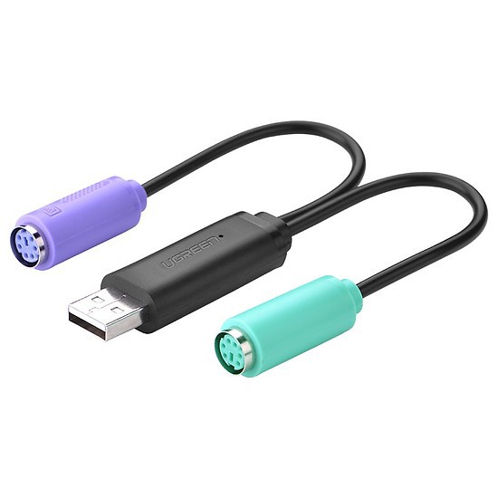 Cáp chuyển usb 2.0 sang ps/2 cho bàn phím chuột - ugreen 20219