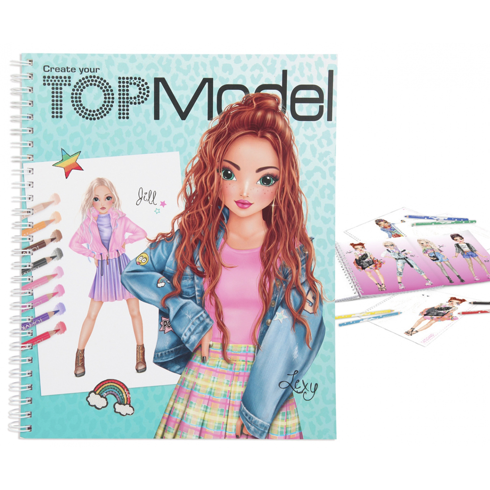 BST thiết kế thời trang Create your TopModel Colouring Book TM411065