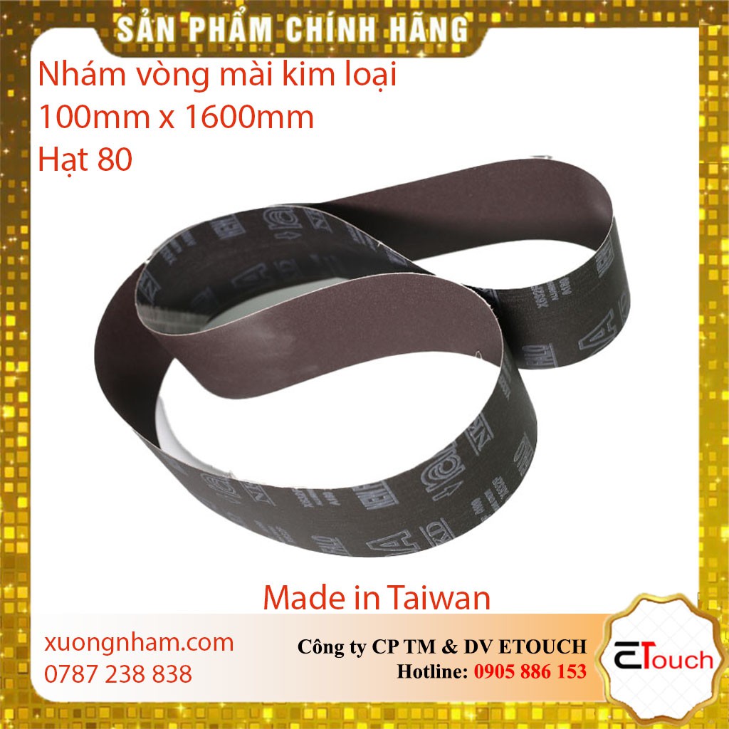 Đai nhám vòng 100mmx1600mm vải x632 đài loan