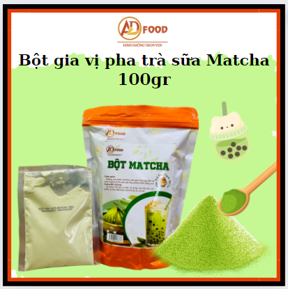 100g Bột pha trà sữa vị Matcha thơm ngon