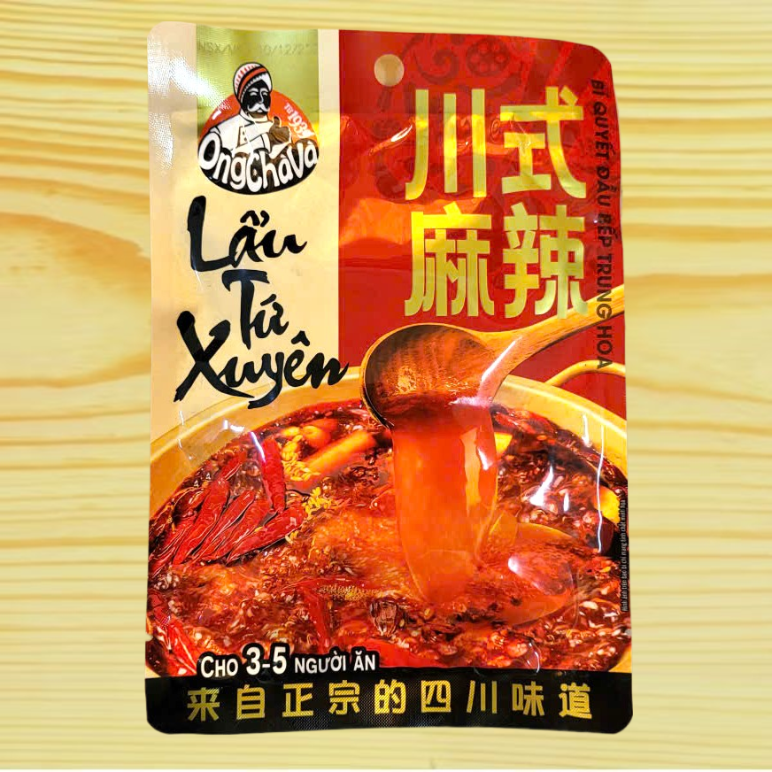 HSD 09/6/2026 --- ÔNG CHÀ VÀ [gói 150gr] LẨU TỨ XUYÊN Sichuan Hot Pot