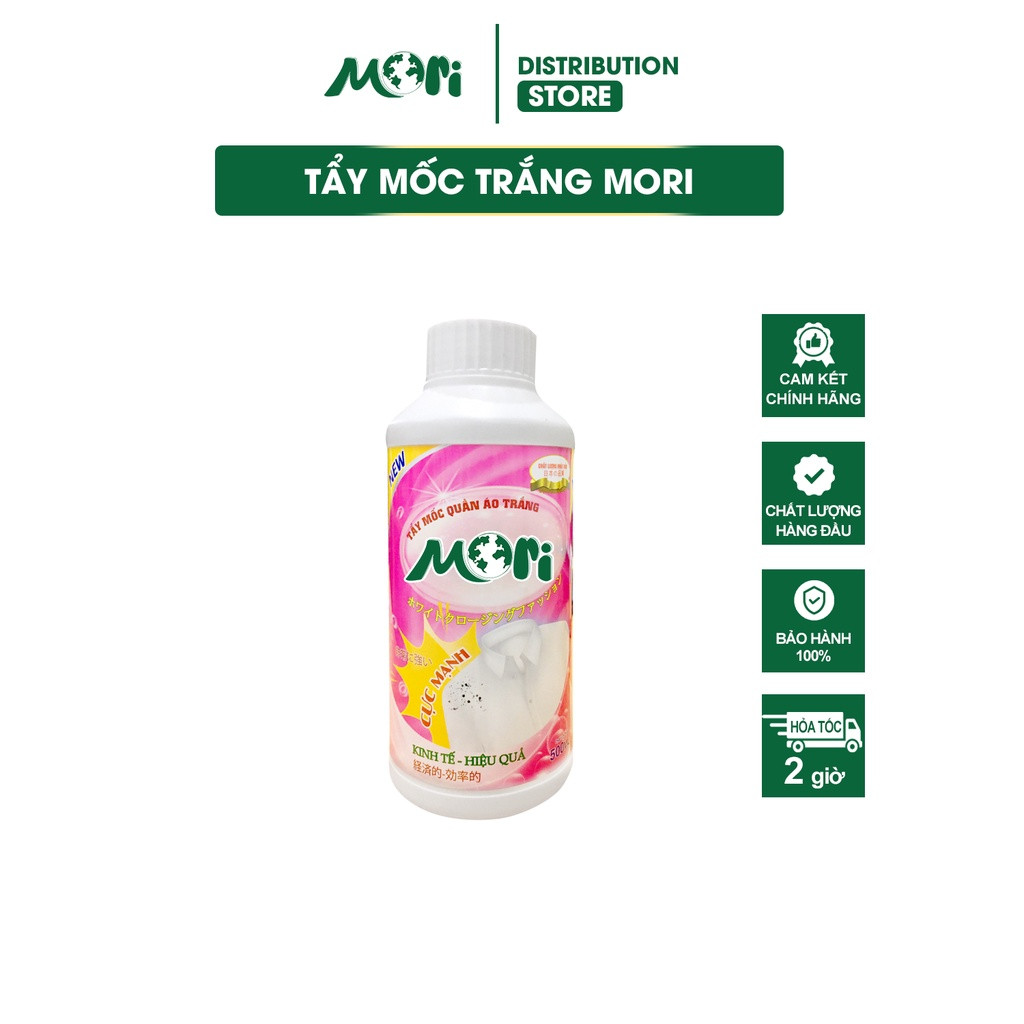 Tẩy mốc quần áo trắng