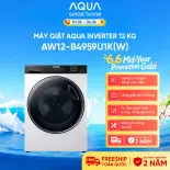 Máy giặt lồng ngang Aqua Inverter 12kg AW12-B4959U1K(W) - Miễn phí giao hàng toàn quốc - Hỗ trợ lắp đặt