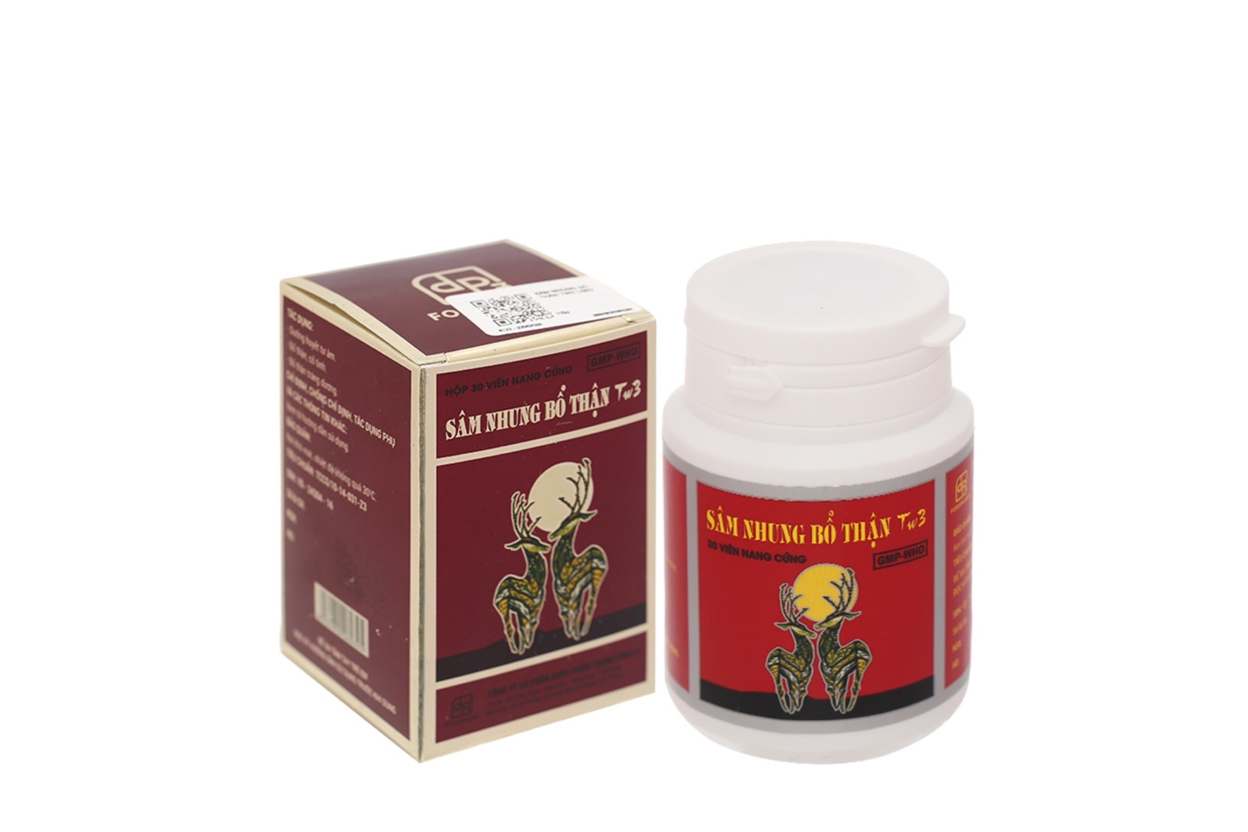 [Cam kết chính hãng] Sâm nhung bổ thận TW3 bổ thận tráng dương hộp 30 viên