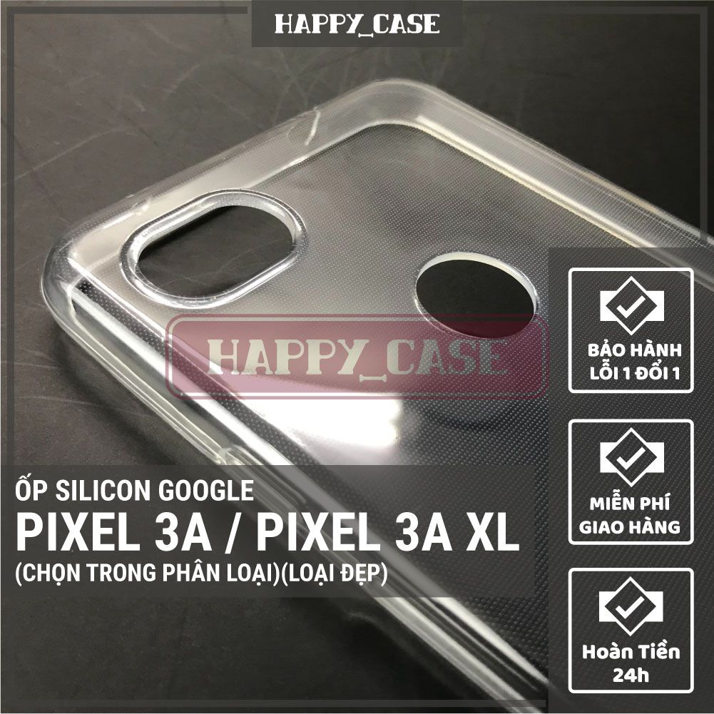 Ốp điện thoại google pixel 3a / 3a xl thin transparent silicon