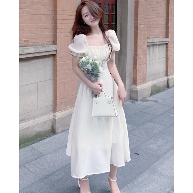 Đầm trắng dự tiệc cực xinh ms80