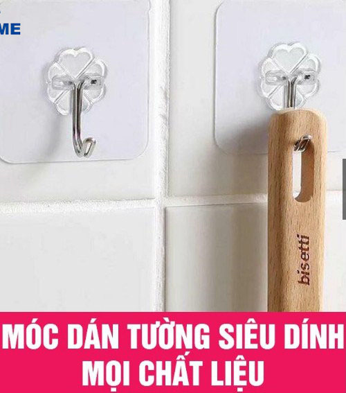 GIÁ SỈ Bộ 10 Móc treo dính tường siêu chắc loại tốt