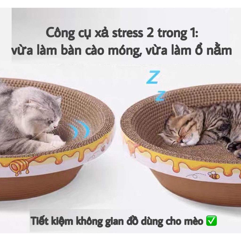 Cào móng kết hợp ổ nằm cho mèo