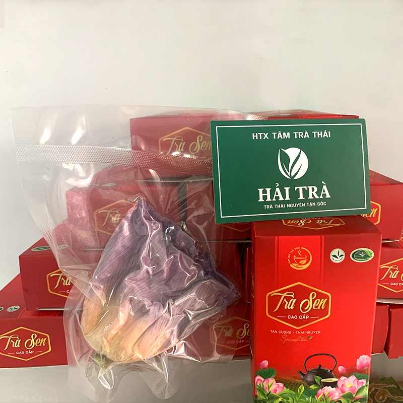 Trà sen Hồ Tây sấy thăng hoa 10 búp, sen Bách diệp , trà sen sạch chính hiệu đạt tiêu chuẩn VietGap