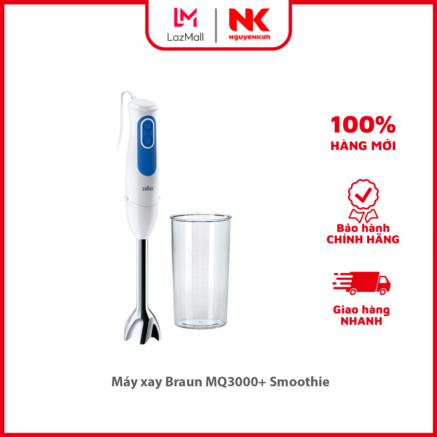 Máy xay Braun MQ3000+ Smoothie