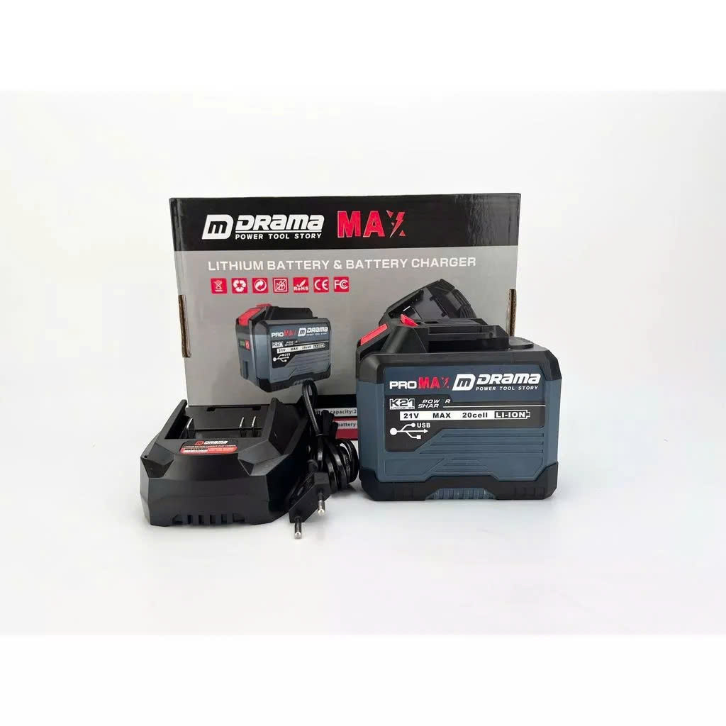 Combo Pin 20cell Drama Max có cổng usd - Dòng Xả Cao - Chân Pin Phổ Thông 4cm