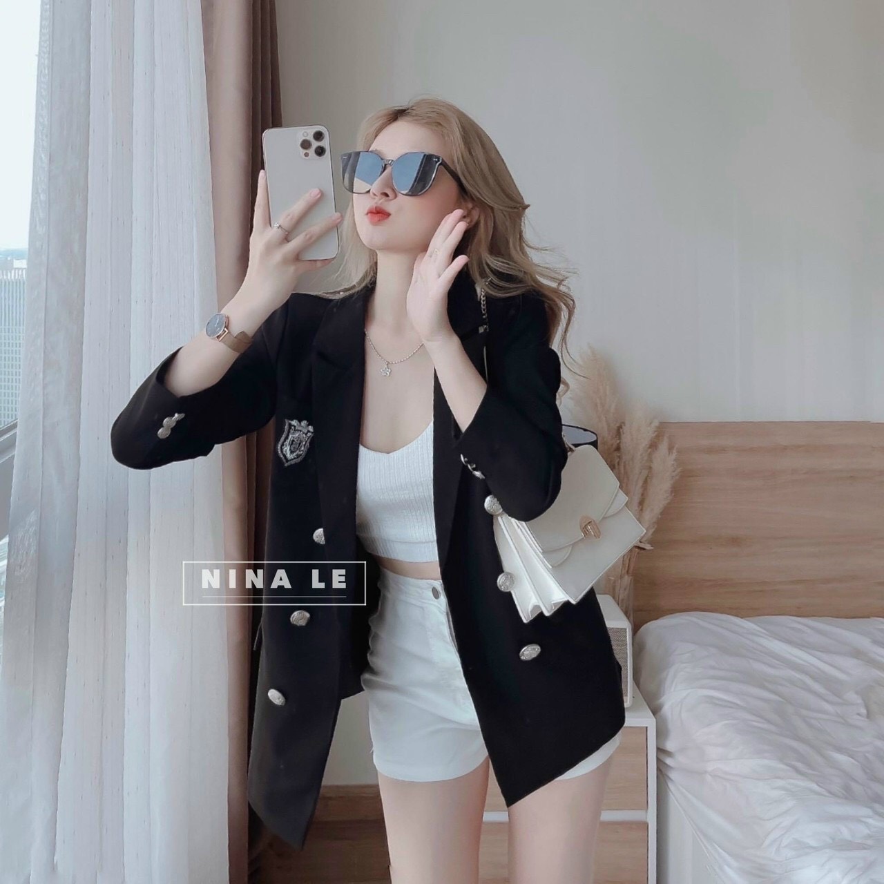 Set bộ kèm áo vest nữ, thời trang cá tính cao cấp Mộc 1999 Store