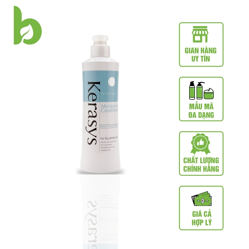 [ MIỄN PHÍ VẬN CHUYỂN] Dầu xả KERASYS MOISTURE cân bằng độ ẩm cho tóc xơ rối, thành phần thảo dược tự nhiên,cân bằng độ ẩm, ngăn ngừa các tác nhân gây hại cho tóc,bảo vệ tóc, tăng độ ẩm cho tóc 600ML - BECOM